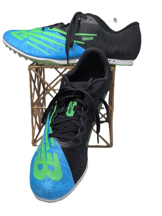 New Balance MD500 Blue Black Green Track Spikes Size 12 MMD500F NWOB main image 6